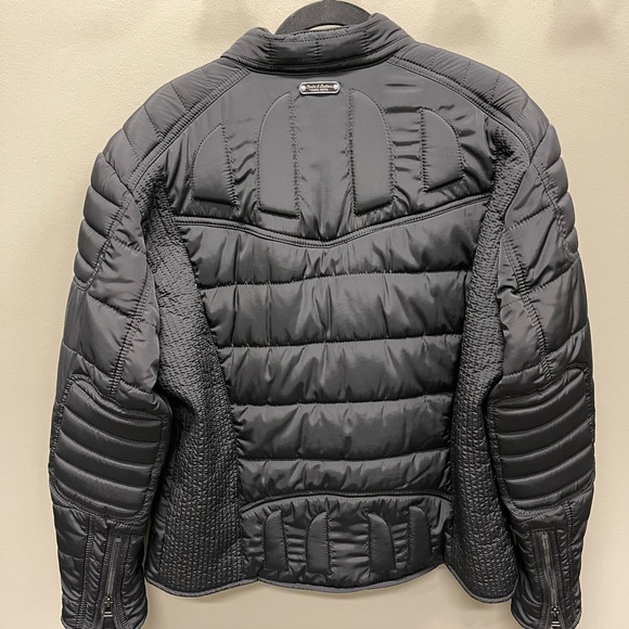 Andrew Marc Denim and leathers “ Marc Moto” Riding jacket - Picture 4 of 4